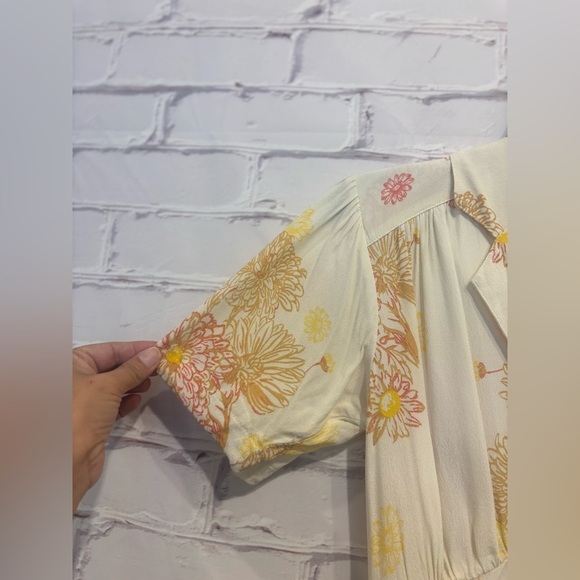 Free People Beige Hawaii Mini Dress Women’s Size Small - Picture 5 of 7